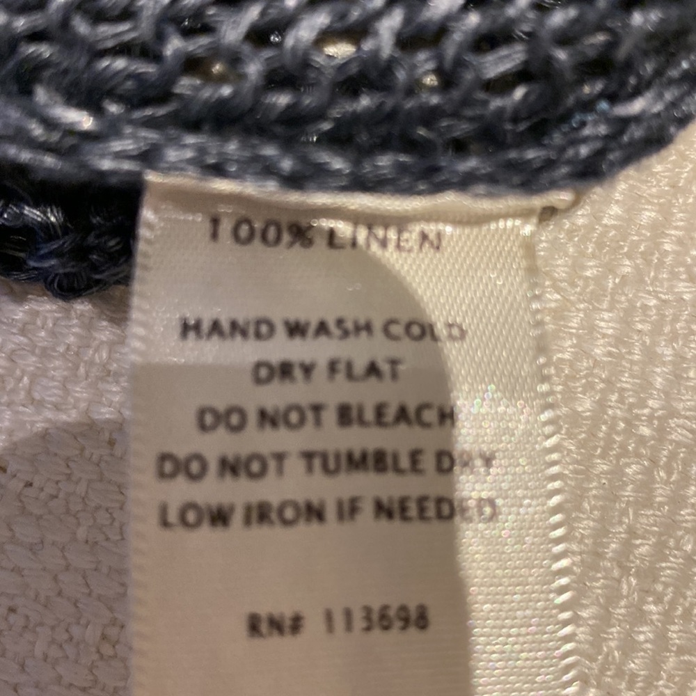 Blue Linen Sweater - Picture 13 of 13
